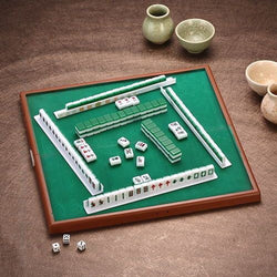 Portable Mahjong Set Chinese Antique Mini Mahjong Games Home Games Mini Mahjong Chinese Funny Family Table Board Game