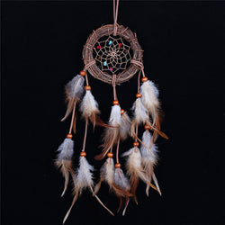 Home decor Rattan Dream Catcher with Feathers Rome Wall Hanging Decoration Ornament Brand