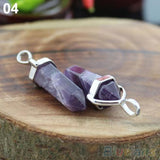 Rock Crystal Healing Point Chakra Reiki Pendant Bead For Necklace