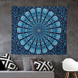 Indian Elephant Mandala Tapestry Throw Hippie Tablecloth Hanging Printed Decorative 203X153Cm