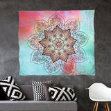 Indian Elephant Mandala Tapestry Throw Hippie Tablecloth Hanging Printed Decorative 203X153Cm