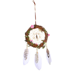 Handmade Dreamcatcher with Large Feather Bead