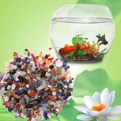 100g/Bag Colorful Irregular Tumbled Stones Gravel Crystal Healing Reiki Rock Gem Beads Chip for Fish Tank Aquarium Decor