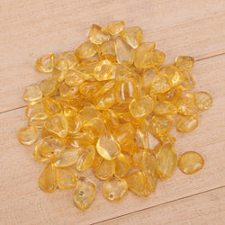 100g Citrine Stones Brazil Artificial Yellow Crystals for Reiki Healing Jewelry Making Wear-resistant Smooth Stones Home decor