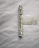Fluorite Mezuzah Case- Handmade Carved Stone- Jewish Gift/ Craft- Judaica, Wedding, Bar/ Bat-Mitzvah, Baby- Purple, Green, and White