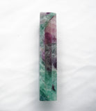 Fluorite Mezuzah Case- Handmade Carved Stone- Jewish Gift- Judaica for the Home, Wedding, Bar/ Bat-Mitzvah, Baby- Purple and Green