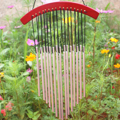 Russian Style 15 Tubes Wind Chimes For garden Yard Garden Outdoor Wind Chimes Wood Mental Hanging Garden Ornament Gifts