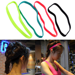 Women Men yoga hair bands Sports Headband Anti-slip Elastic Rubber Sweatband Football Yoga Running biking