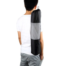 Yoga Sports Bags popular Portable Yoga Mat Bag Polyester Nylon Mesh black backpack for health sports