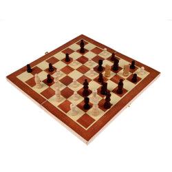 Wooden Chess Set with Board Storage Box Game