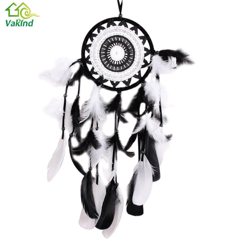 Indian Style Handmade Dreamcatcher Black with White Lace Dream Catcher Flower Design