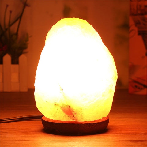 Salt Lamp Light Bulb Himalayan Natural Crystal Rock Mineral Rock Air Purifier Night Light Table Desk Lamp Home Decor AC110V