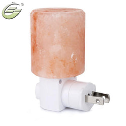 Mini Hand Carved Natural Crystal Himalayan Salt Lamp Night Light with UL-Approved Wall Euro US UK Plug
