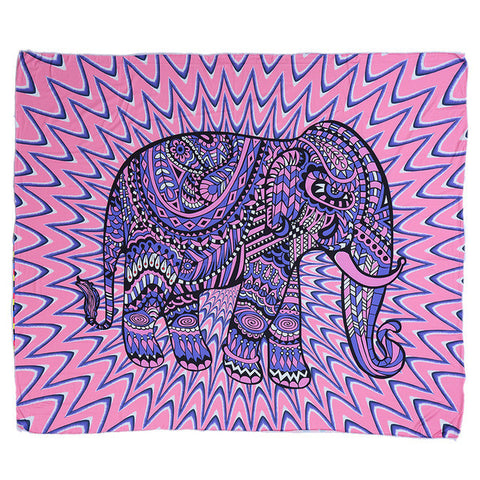 Elephant Tapestry Colored Printed Decorative Mandala Indian Tablecloth/ Towel 130cmx150cm 153cmx203cm Boho Wall Carpet