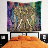 Drop Indian Printed Elephant Mandala Throw Hippie Tablecloth Hanging Decorative Wall Tapestries-Tablecloth 210X150cm