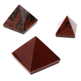 Natural Crystal Pyramid Gemstone Healing Orgone Feng Shui Gemstone for Home Decor Crafts Ornaments Gifts 15/25/50mm