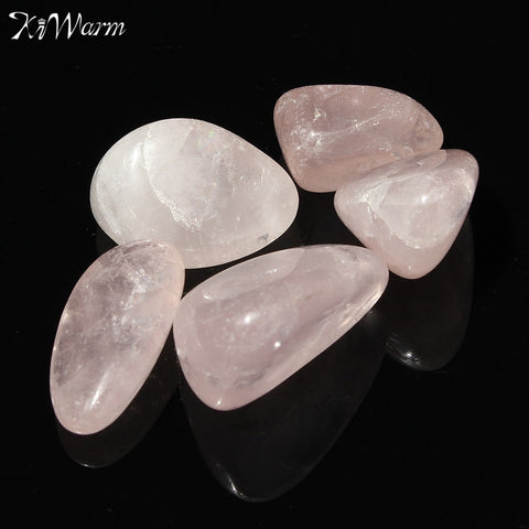 5pcs Natural Rose Pink Quartz Crystal Point Healing Stones Gemstones Crafts Rock for Home Decor Ornament Gift
