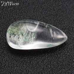 Unique Green Ghost Phantom Quartz Crystal Stone Specimen Healing Pendant Gemstone Home Decor DIY Crafts Material