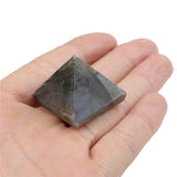 Natural Pyramid Crystal Stone Healing Orgone Feng Shui Gemstone for Home Decor Crafts Ornaments Gifts 15/25/50mm