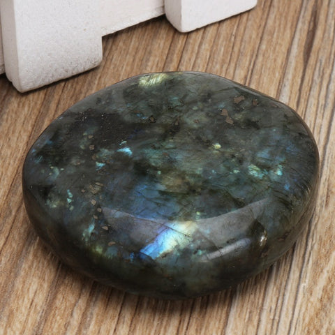 Large Tumbled Stone Labradorite Quartz Crystal Healing Mineral Rock Specimens Paperweight for Home Office Decor Gift