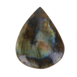 Natural Quartz Crystal Healing Stone Labradorite Drop-shaped Pendants DIY Pendant Stone Craft