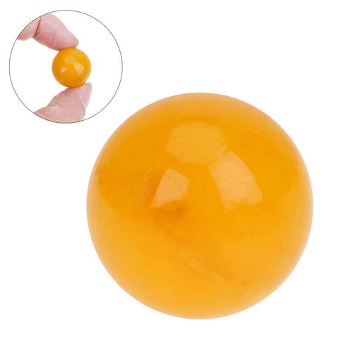 18mm Natural Amber Beeswax Crystal Ball Healing Sphere FengShui  + Stand DIY Jewelry Accessory