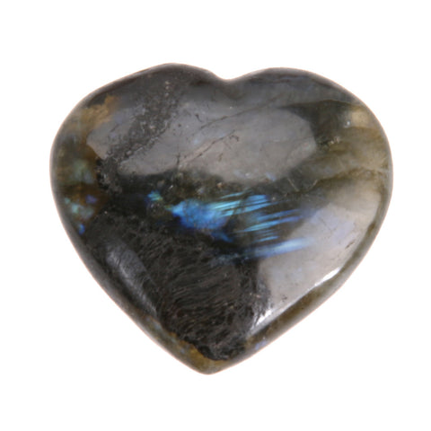 Heart Shape Labradorite Gemstone Pendant Semi Gem Jewelry Gift Polished Reiki Healing Natural Stones and Minerals