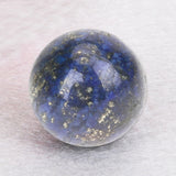 20mm Natural Lapis Lazuli Crystal Ball Healing Sphere with Stand DIY Decor rystal Healing Sphere Massage Rock Stones Decor