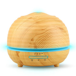 300ml Air Humidifier Essential Oil Diffuser Aroma Lamp Aromatherapy Electric Aroma Diffuser Mist Maker for Home-Wood 300ml