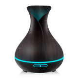 400ml Aroma Essential Oil Diffuser Ultrasonic Air Humidifier with Wood Grain 7 Color Changing LED Lights electric aroma diffuser