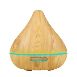 Air Humidifier Essential Oil Diffuser Aroma Lamp Aromatherapy Electric Aroma Diffuser Mist Maker for Home-Wood 300ml