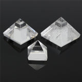 Modern Natural Pyramid 15/25/50mm White Clear Crystal Gemstone Healing Orgone Feng Shui Charging for Home Craft Decor Gift