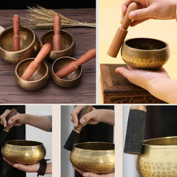 Handmade Buddhism Singing Bowl Nepal Brass Bowl