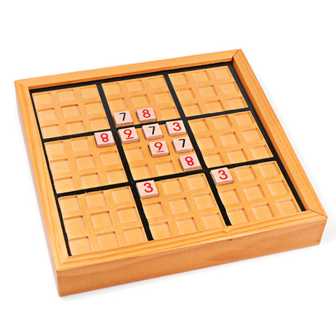 Wooden Sudoku Logic Number Board Game for Logical Thinking