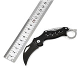 Outdoor Karambit knife Hunting Knives Survival Tactical claw knife min pocket Self Defense Offensive Camping Tool Keychain knife